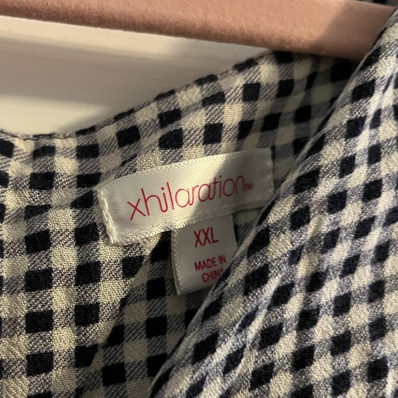 xxl Navy Gingham Picnic Dress - Picture 3 of 3